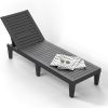 Outdoor lounge chair with foldable and stackable design and ergonomic armrests, suitable for outdoor leisure chairs such as poolside, backyard, balcony, etc. It is a perfect holiday gift and durable garden furniture.