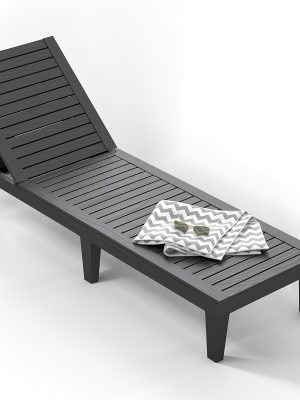 Outdoor lounge chair with foldable and stackable design and ergonomic armrests, suitable for outdoor leisure chairs such as poolside, backyard, balcony, etc. It is a perfect holiday gift and durable garden furniture.