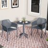 product-fancy-cd0fdf0b-8a41-43b8-a549-df59d2f3bfed 3pcs Plastic Arm Chair Bistro GRS Premium Ocean Plastic, Garden Chat Set Bistro