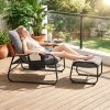 product-fancy-cda68480-101f-4155-91f9-4f7923c49cb8 Outdoor Terrace with Footstool Rocking Chair, Oversized Papasan Chair with Cushion for Comfortable Reading, Suitable for Deck/Garden/Terrace/Camping, Outdoor Terrace Furniture. Beige