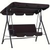 product-fancy-cdc16116-2e67-4aee-97e3-080d6a5d616b YODOLLA Outdoor Swing Chairs, 2-Person Glider Bench with Detachable Cushion And Adjustable Canopy, Ideal for Garden, Poolside, And Backyard
