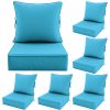 product-fancy-ce4adc91-514b-46a5-bbe8-a59273af88bf Outdoor Cushion Set of 1pc/2pcs/4pcs/6pcs - Thick 35D High-Density Foam Cushions Measuring 24*24*6.5 Inches, Featuring Quick Rebound, High Durability, And Easy Cleaning, Suitable for Outdoor Furniture Like Sofas And Patio Chairs
