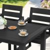 product-fancy-cf620dda-092f-4dd3-ae4d-80b25acf830a HDPS Outdoor Dining Table, Weather-Resistant Rectangle Patio Dining Table, 500 LBS Weight Capacity, Outdoor Patio Table for Outside Indoor, Lawn, Garden, And Backyard