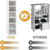 product-fancy-cfe10fb8-9f42-4489-bf9f-95dc240510c4 6-Layer Foldable Shoe Cabinet with Transparent Doors & Dustproof Lid - Large Capacity Space-Saving Plastic Storage Box Suitable for Entryway, Hallway, Shoe Rack, No Assembly Required, -Standing Design for Use