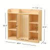 product-fancy-d0a8af66-3946-43b9-84c2-301e659d040a Luxury 2-in-1 Multifunctional Solid Wood Dollhouse Storage Cabinet & Bookshelf Organizer - Wood Bookcase with Spacious Shelves for, Dolls, Books - Easy Assembly Nursery, Playroom Furniture ' Room Organization