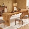 product-fancy-d0c5c4a5-66a3-446f-abda-3b0cf2cefeae Modern 78-Inch Wooden Dining Table - Natural Wood Finish, Minimalist Design - Large Rectangular Kitchen or Dining Room Table for 6-8 - Sturdy Base with Space-Saving Legs - Perfect for Home Entertaining and Everyday Use - Kitchen Table
