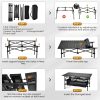 product-fancy-d0cd3943-0c92-4939-97a4-e8db04761641 Lightweight Aluminum Folding Camping Table Portable Roll-Up Design for Outdoor, Camping, Beach, BBQ, Patio, And Picnic, Durable & Waterproof with Carrying Bag