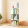 product-fancy-d1010209-5d83-468a-b064-fe0ccc2c3051 360° Rotating Wooden Book Tower, Spinning Bookshelf with 4/5 Tiers for Office, Living Room, And Room