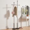 product-fancy-d21158c8-e47a-4c8b-af84-e5fd7d0ee89c Metal Freestanding Coat Rack with Stainless Steel Double Rods & Marble Base, Hanging Clothes Rack for Entryway, Hallway, Bedroom, Living Room, Hallway Organizer, Entryway Storage, Contemporary Furniture, Modern Coat Hanger, Durable Construction, Highquality Materials, Freestanding Hanger, Versatile Organizer, Apartment Living, Interior Decorators