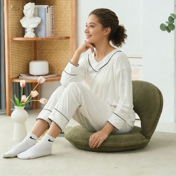 product-fancy-d21d7959-aff9-40a2-bdf4-41e594d9bb37 Comfortable Breathable for Home (Pouf/Ottoman), Off-White 3D Weaving, for Living Room, Bay Window & Bedroom, Fits Lazy Sofa & Floor, Soft Body Fit & Stable Support, Perfect for Meditation, Rest & Daily Storage, Soft Cushion