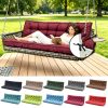 product-fancy-d2752bd1-5053-4cfb-bf2b-b41c8321c621 3-Seater Waterproof Outdoor Porch Swing Cushion with Backrest - Suitable for Outdoor Furniture, Thick 5" Cushion, Machine Washable Suitable for Patio Bench, Garden Swing Chair, Backyard Cushions for Poolside and Deck