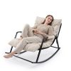 product-fancy-d28cdc6e-0397-4ab1-b00c-30bb46212b5d Home Theater Seating, Oversized Rocking Chairs for Indoor And Outdoor Use, Modern Metal Lounge Rocking Chairs with Thick Cushions, And High-back Rocking Chairs Suitable for Living Rooms, Patios, Porches, Gardens, And Backyards