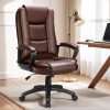 product-fancy-d2a717b8-b74f-4f5a-91c6-113c7eaa83cb Home Office Desk Chair, 400LBS Big And Tall Managerial Executive Chair, High Back Computer Chair Gaming Chair, Ergonomic Adjustable Height Faux Leather Chair With Cushions Armrest, Heavy Duty Chair With Comfy Lumbar Support