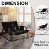 product-fancy-d3c6c953-10b8-4931-8534-961be1b0bc4e Outdoor & Indoor Oversized Rocking Chairs, Modern Metal Lounge Rocking Chair with Thick Cushions, High Back Rocker Chair for Living Room, Patio, Porch, Garden, Backyard