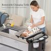 5in1 Baby Bassinet SleeperBeside Crib With Diaper Changer Mattress Storage& Foldable Bassinet. The Product Weighs 12 Kg. The Upper Bunk Has A Weight Limit Of 15 Pounds For Infants, While The Lower Bunk Has A Weight Limit Of 50 Pounds For Infants.Gra
