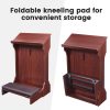 product-fancy-d4b7f812-3835-4452-89bd-66de6de65e88 Traditional Wooden Kneeling Prayer Stool with Padded Bench And Bible Stand-36-Inch Church-Style Prayer Station, Suitable for Homes, Small Chapels, And Religious Worship. Prayer Stool Kneeling Pad, for Home Wooden Kneeling Pad, Church Kneeling Stool