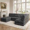 product-fancy-d5170ab0-dd54-40ef-9f83-64dce90e8095 Cloud-Like Chenille Sofa, 300Cm/118.1" Long, 174Cm/68.5" Wide, 84Cm/33" High, 1400Lbs Load Capacity, Ultra Soft & Durable, Pet Friendly, Easy Clean, with Side Storage Pocket & Easy Pull Handle Luxury Lounge Couch for Living Room