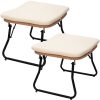 product-fancy-d6037be6-3ae4-4e05-b283-41e1077aa4b7 TAPPIO Outdoor Wicker Footrest Set Of 2, Patio Rattan Ottoman Foot Stool Comfortable Outdoor Furniture Footstool Perfect for Relaxation In Garden Or Balcony Stylish Design Versatile Use In Any Outdoor Space