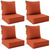 product-fancy-d6101f43-a0d2-4d1e-b587-9afabd970187 Outdoor Cushion Set of 1pc/2pcs/4pcs/6pcs - Thick 35D High-Density Foam Cushions Measuring 24*24*6.5 Inches, Featuring Quick Rebound, High Durability, And Easy Cleaning, Suitable for Outdoor Furniture Like Sofas And Patio Chairs