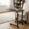 product-fancy-d63d105e-57ce-48eb-90b7-4185b39b88ac Adjustable Rolling Bedside Table with Wheels | C-Shaped Laptop Desk for Bed And Sofa, Small Mobile Overbed Table with Storage Shelves, Height Adjustable Nightstand for Home, Office And Living Room
