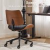 product-fancy-d69f116e-668d-4c19-8d27-af76d8eccacc Armless Home Office Executive Chair, Desk Chair with Low Back Lumbar Support, Ergonomic Computer Desk Chair with 360° Swivel Wheels for Adult Work And Study, Black/Beige/Brown
