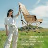 product-fancy-d6d75353-80a7-4d8d-b5fe-c42d5475c285 2 High-backed Moon Chairs Come with A Storage Bag for Easy Folding And Storage - Durable Iron Alloy, Suitable for Courtyards, Outdoor Leisure, Camping And Fishing Beach Chairs
