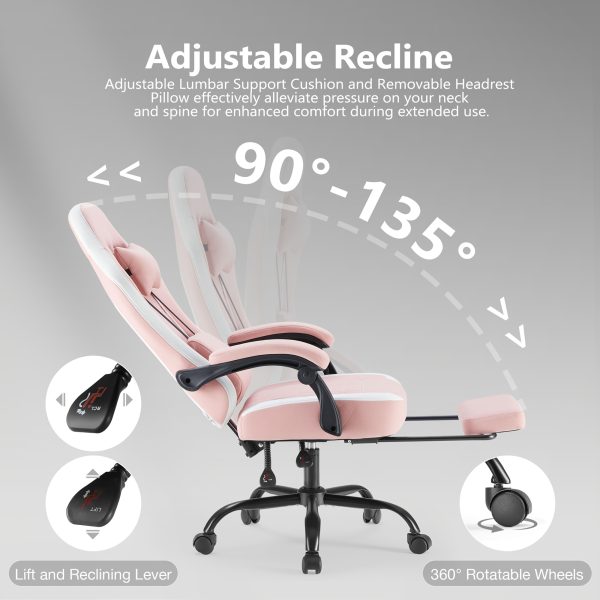 product-fancy-d6f52196-5d7d-49fd-b2b9-a1287b9c831f Ergonomic Gaming Chair | High Back, Flip-up Armrest, Wheeled, Height Adjustable 360°-Swivel, Sponge Filled, Solid Back Style, Synthetic Faux Leather, Lumbar Support, Manual Recliner, Wipe Clean - ANTONIA