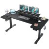 product-fancy-d7bc4f4f-f0e1-4593-8562-0257260c6f0d 71×36 Standing Desk Electric Adjustable Height Desks, Home Office Desks With Cable Management, Monitor Stand, 2 Hooks, 5 Power Outlets, 3 Memory Adjustable Height Computer Desk