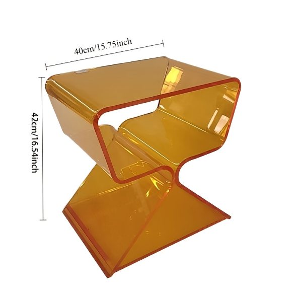 Acrylic Living Room Side Table, Minimalist Acrylic Side Table And Small Apartment Bedside Table, Modern Design, Transparent Home Decor, Living Room Display, Side Table, Easy And Luxurious Tea Set Style Design