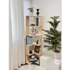 product-fancy-d7f98b1f-a051-47ec-a1a9-a66793540a23 Full Solid Wood Corner Bookshelf, No Paint No Formaldehyde, Space-Saving Storage Shelf, 3/4/5 Tier Rustic Corner Bookcase, Stable Standing Bookcase for Bedroom Living Room Home Decor, Easy Assembly