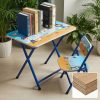 product-fancy-d860f0dc-e4ee-4023-8970-3e6570720c20 Small Classroom Desk And Chair Set Suitable for Students 3-18 Years Old Youngsters's Study Table Primary School Students Writing Homework Book Table Foldable Home School Desk And Chair Set