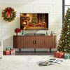 product-fancy-d92e951f-ab90-4b77-9d12-6549ed5483a9 PAZCASA Wide Large TV Stand, Available in 86-inch/70.8-inch/55-inch Sizes, with Power Outlets, Suitable for 90-inch TVs. Sturdy and Durable Entertainment Center Featuring Adjustable Shelves, Sliding Doors, and Ample Storage Space. Modern Media