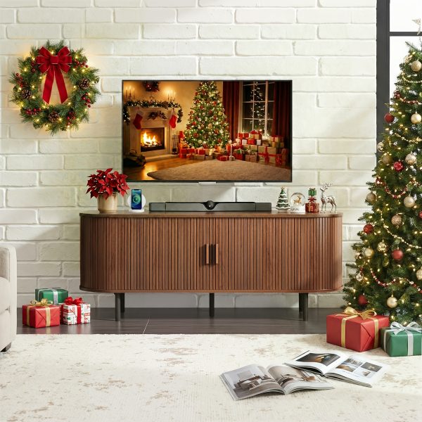product-fancy-d92e951f-ab90-4b77-9d12-6549ed5483a9 PAZCASA Wide Large TV Stand, Available in 86-inch/70.8-inch/55-inch Sizes, with Power Outlets, Suitable for 90-inch TVs. Sturdy and Durable Entertainment Center Featuring Adjustable Shelves, Sliding Doors, and Ample Storage Space. Modern Media
