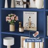 product-fancy-daccaba3-adca-4a2d-b075-9f5225067854 FULTRU Bookshelf And Bookcase with Doors, 6 Tier Double Wide Large Bookshelves, Open Display Shelves, 73'' Tall Bookshelf with Storage Cabinets for Home Office, Living Room, Library, White