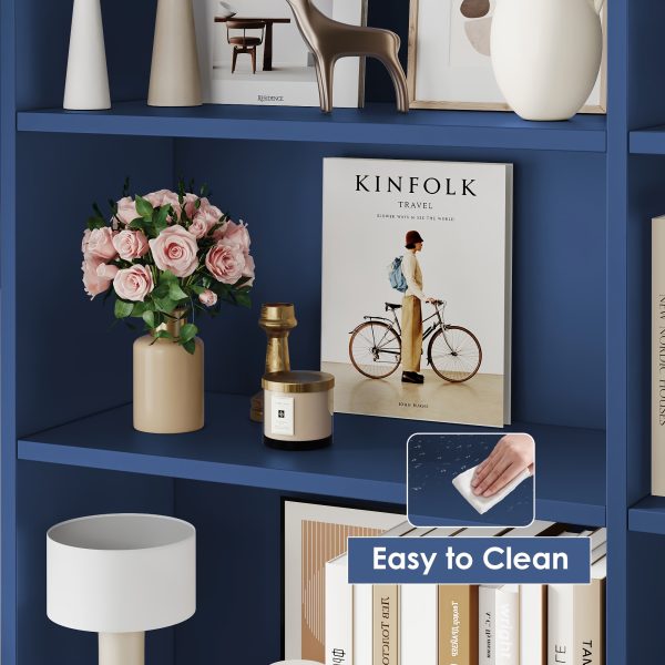 product-fancy-daccaba3-adca-4a2d-b075-9f5225067854 FULTRU Bookshelf And Bookcase with Doors, 6 Tier Double Wide Large Bookshelves, Open Display Shelves, 73'' Tall Bookshelf with Storage Cabinets for Home Office, Living Room, Library, White