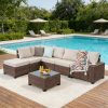 product-fancy-db1e2d1d-e1a3-4c7f-8f07-ea633df0a1a4 RAISED Patio Furniture Set, 2piece/3piece/4piece/6piece Wicker Outdoor Patio Furniture Sets with Cushions And Coffee Table, Outdoor Sectional Boho Patio Conversation Set Sectional Sofa for Backyard, Porch, Beige/Blue