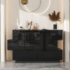 product-fancy-dbdced0a-7c79-40f5-bdb6-b6b12ea66cf2 Contemporary Glossy Dresser Storage Unit Featuring Six Drawers, a Wooden Double-Layer Shiny Chest Suitable for Bedrooms And Living Rooms, Designed with Simplicity And Elegance