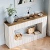 product-fancy-dbe05ed6-f8b4-4cb2-9ab8-e8829fa404d0 55.11-Inch Farmhouse Console Table, 2-Tier Rustic Entryway Table with Storage, Rectangular Sofa Table Behind The Couch for Living Room, Hallway, Entrance