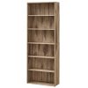 6-Tier Open Bookshelf Display - Space-Saving Bookcase for Home Office & Living Room, Book Organizer with Storage, Dining Room Shelf