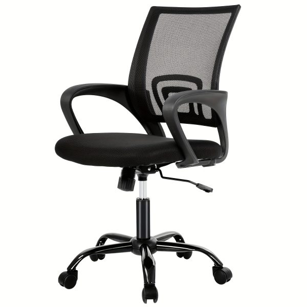 product-fancy-dc52dfd9-a5d9-465f-b2cf-f7036dffa6df Office Chair Mid Back Swivel Lumbar Support Desk Chair, Computer Ergonomic Mesh Chair with Armrest