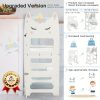 product-fancy-dc725b10-4f83-47de-9ae2-78965238e784 Wooden Foldable Learning Tower with Blackboard - 3-In-1 Step Stool And Assisted Standing Tower, Foldable Kids Table And Chair Set, for Toddlers 18+ Months