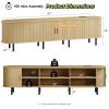 product-fancy-dd5de085-9fd1-4b02-a9ff-42e7692e16d7 PAZCASA Wide Large TV Stand, Available in 86-inch/70.8-inch/55-inch Sizes, with Power Outlets, Suitable for 90-inch TVs. Sturdy and Durable Entertainment Center Featuring Adjustable Shelves, Sliding Doors, and Ample Storage Space. Modern Media
