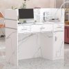 product-fancy-dde18946-fc70-49a6-9160-f58ec0051d83 Modern Computer Desk with Drawers And Open Shelves, Functional Workstation for Home Office, Wood Home Office Desk Station with File Drawer And Storage Cabinet, Stylish Design