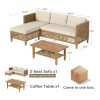 [Boho Wicker Patio Set] 1/2 Packages Shipping MixPatio Boho Wicker Patio Furniture Sofa Set, 3/6 Seaters, Outdoor Rattan Sectional Sets Conversation Set - Weather-Resistant, With Dual Storage Coffee Table for Garden, Patio & Deck