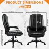 product-fancy-ded61427-10aa-4026-8134-e1e51e121a03 Home Office Desk Chair, 400LBS Big And Tall Computer Executive Chair, Ergonomic PU Leather Chairs with High Back Cushion, Adjustable Armrest &Lumbar Back Support, for Long Time Sitting