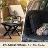 product-fancy-df9decf2-5360-4957-99ba-d699dbbd2943 Collapsible Outdoor Side Table, Durable HDPE Adirondack Table, Convenient Portable End Table, Resistant to Weather for Camping, RV, Poolside, Garden, Suitable for Indoor And Outdoor Use
