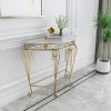 product-fancy-dfbbd85b-7a03-4847-8ec8-a8c856ea1cd1 Entrance Table European Style Entrance Nordic Console Table Living Room Corridor Against The Wall Console Cabinet Modern Minimalist Wrought Iron Semicircular Table