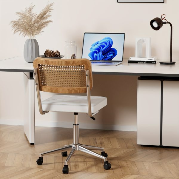 product-fancy-dfca702a-ea48-4db3-af96-9c6e7be7da8e Swivel Upholstery Adjustable Height Home Office Chair, Ergonomic Armless Chairs