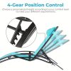 [Outdoor Lounge Chair] 2-Pcs Outdoor Lounge Chair With 1-Pcs Side Table, Patio Sunbathing Lounger, 5-Level Height Adjustable, Suitable For Garden, Pool, Beach, Outdoor Use