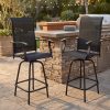product-fancy-e07dd330-4e65-493b-baf9-1a47d6a64e83 Outdoor High-Back Rotating Dining Chair (2pcs Set/ 4pcs Set, All-Weather 360° Rotating High-Backed Outdoor Patio Dining Chair, Forged Carbon Steel Fabric Patio Chair Set, Suitable for Patios, Lawns And Gardens (Blue/Black/Brown/Grey))